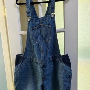 Maternity Jean Short Overalls - Old Navy